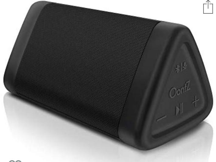 OontZ Angle 3 (3rd Gen) - Bluetooth Portable Speaker, Louder Volume, Crystal Clear Stereo Sound, Rich Bass, 100 Foot Wireless Range, Microphone, IPX5, Bluetooth Speakers by Cambridge Sound Works