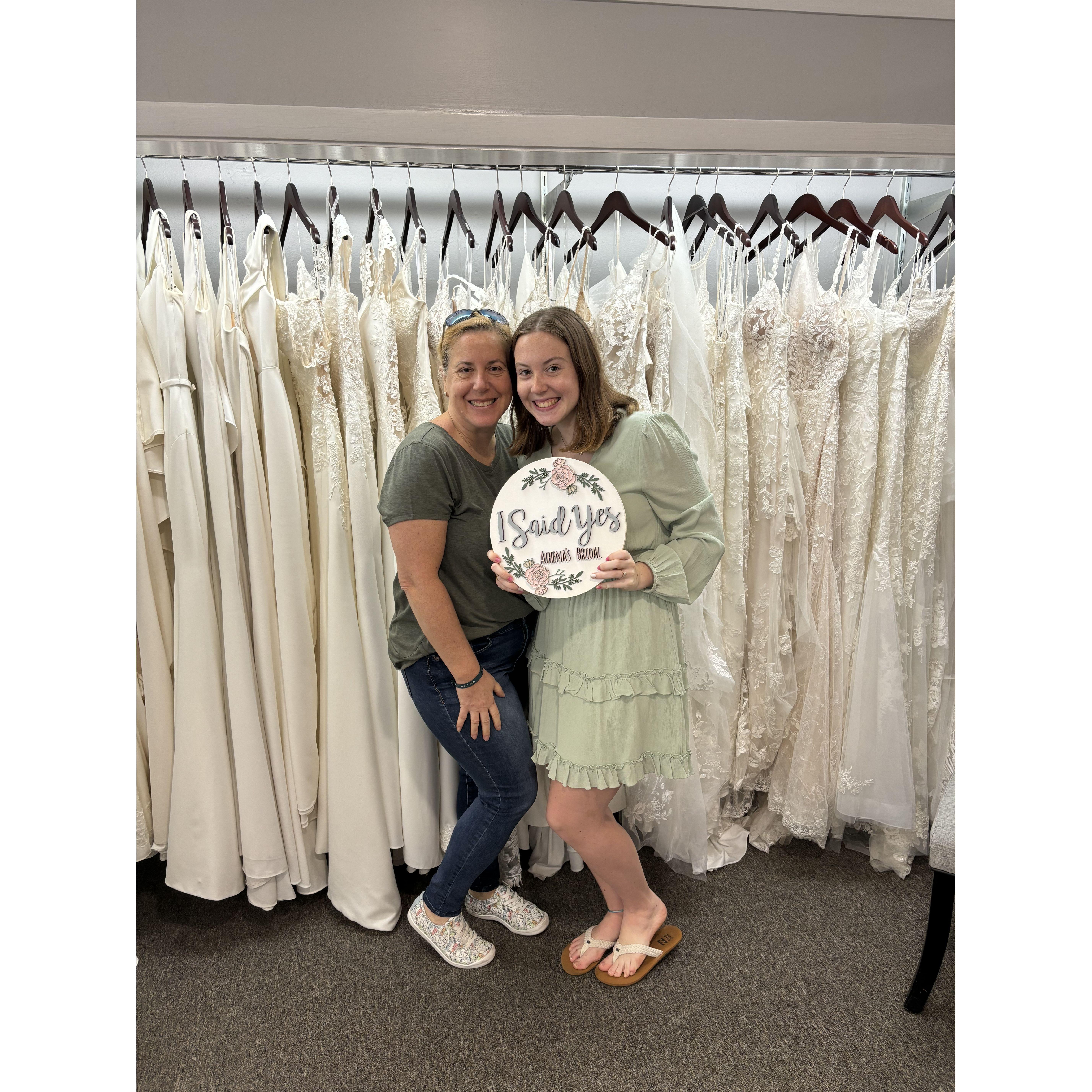 Feb. 03, 2024: Emily Rose said "Yes!" to the dress!
