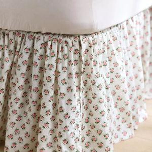 Cotton Percale Printed Bed Skirt