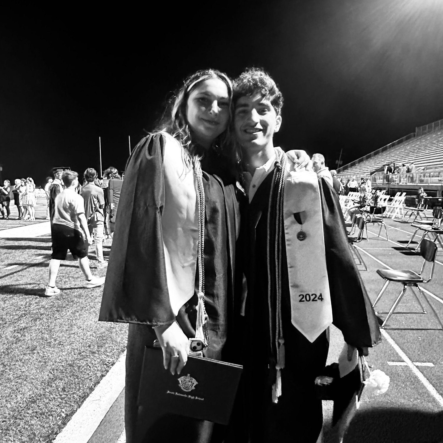 Us graduating together