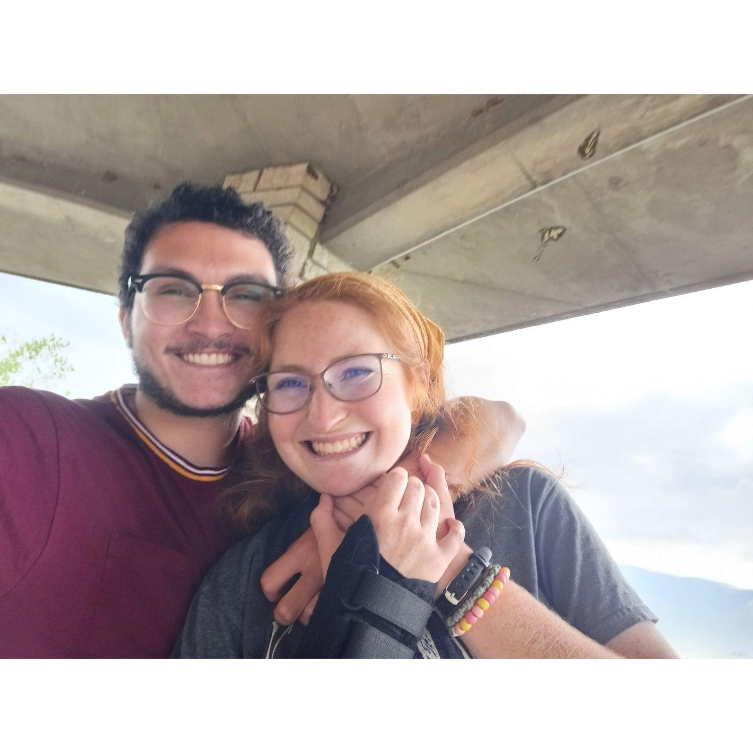(July 2023) Abby showed Joey the gazebo at El Dorado Lake, a common place from her time in Butler Headliners