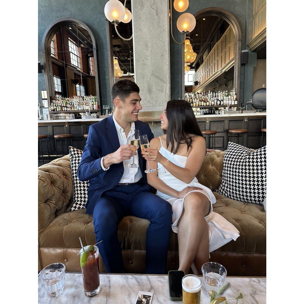 Celebrating wedding day at Death & Co in RiNo, downtown Denver! 10/31/22