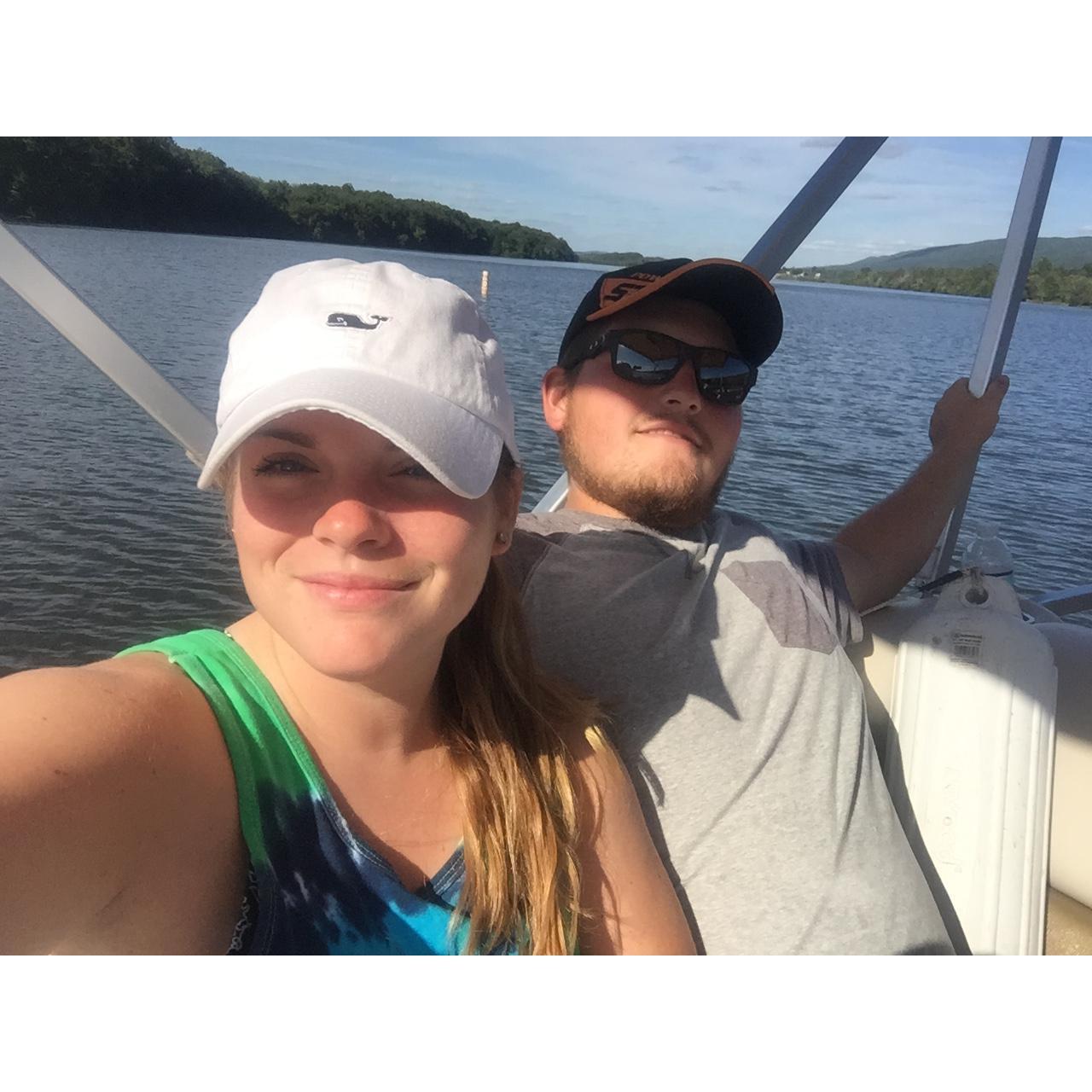 The first of many boat rides