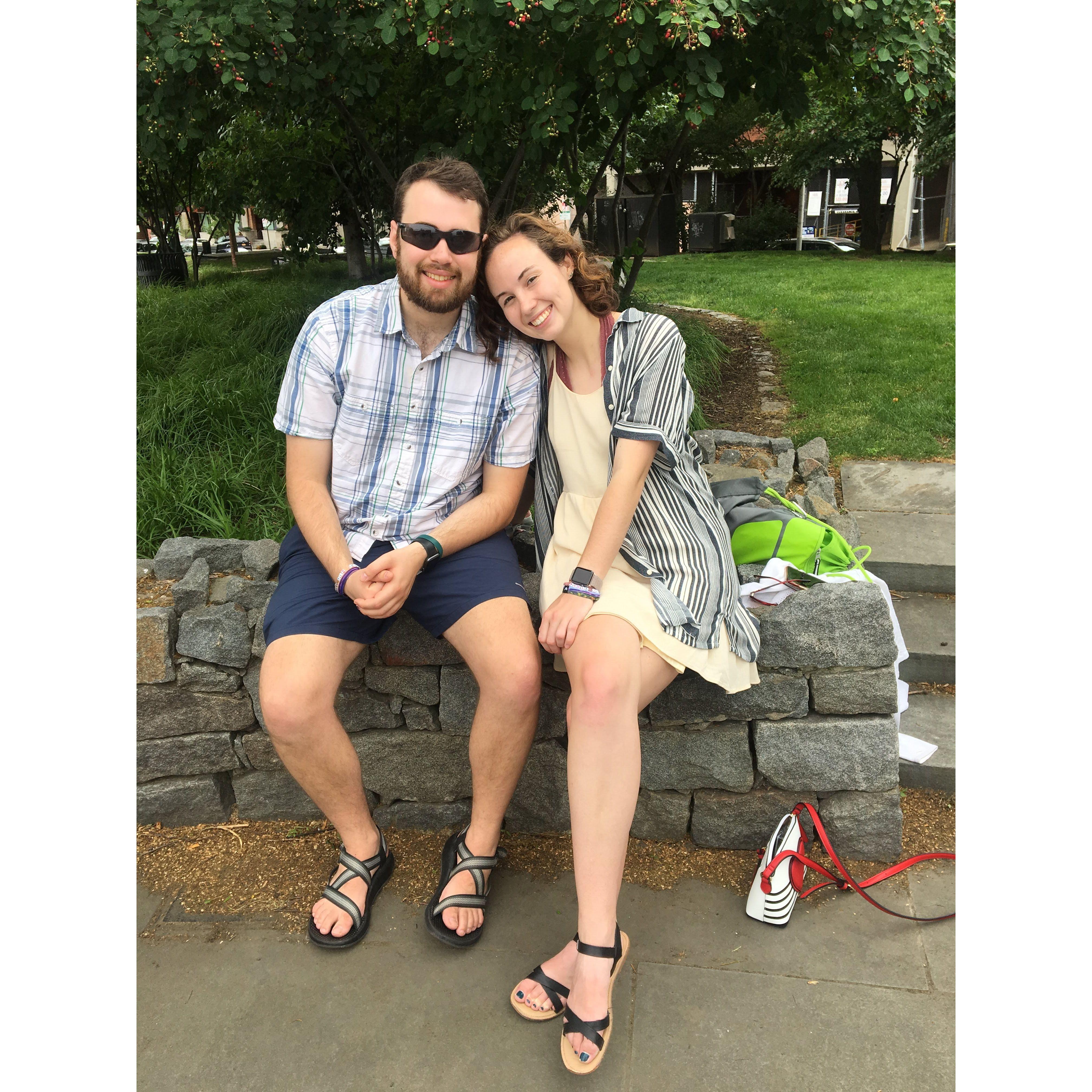 5/25/19: In Philadelphia, we went for a walk all around the city to see historical sites.