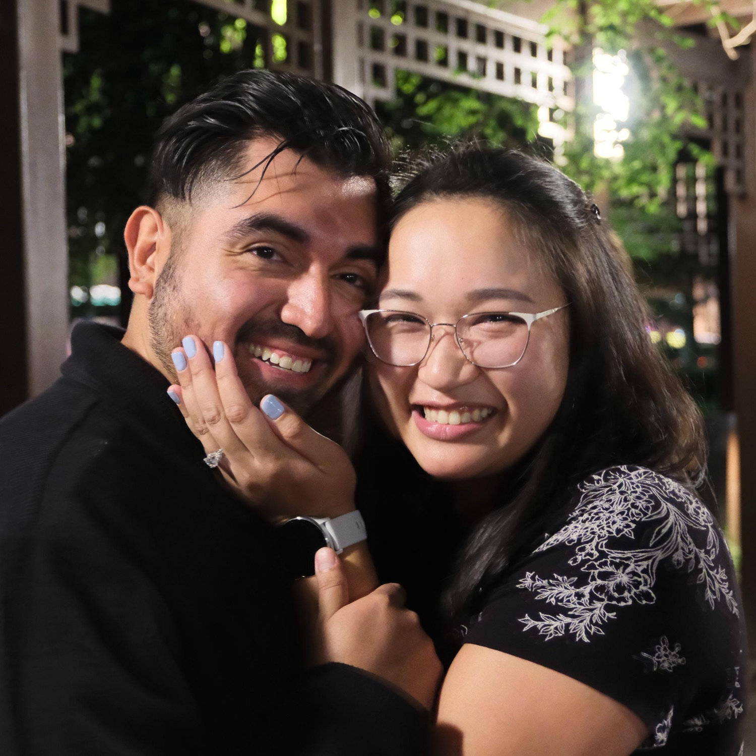 Shanghai, China--where Brian popped the question and Dacey was at a loss for words...