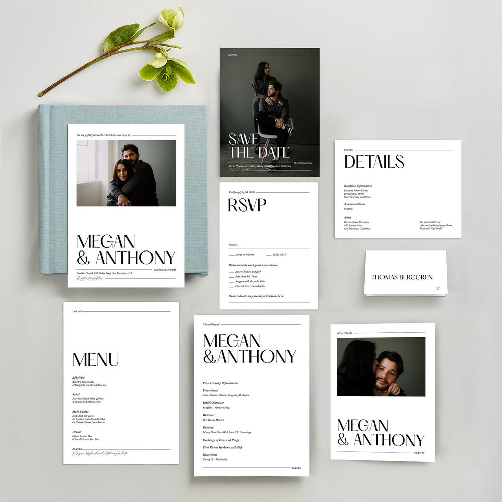 Vitoria Photo | White | Zola Wedding Invitations