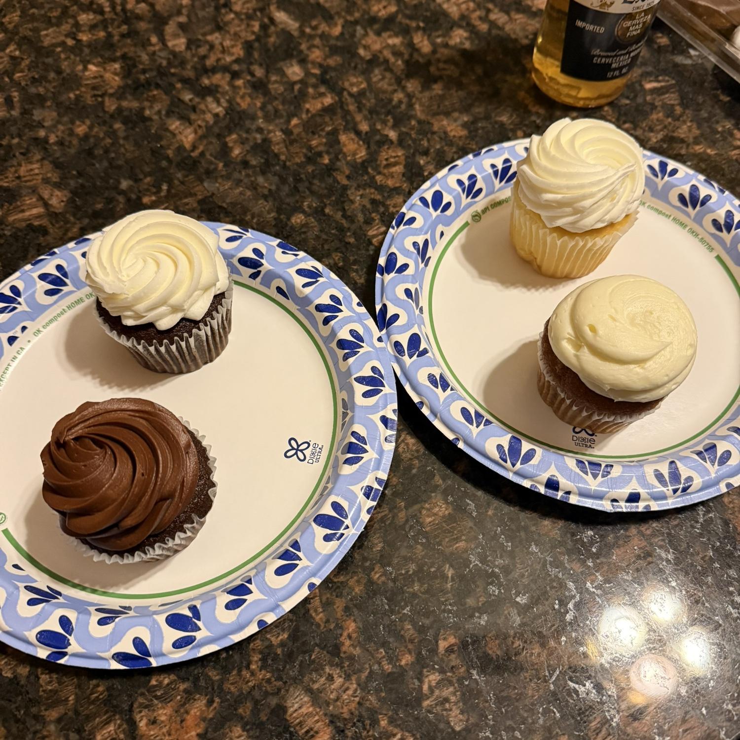 Trying out different wedding cakes