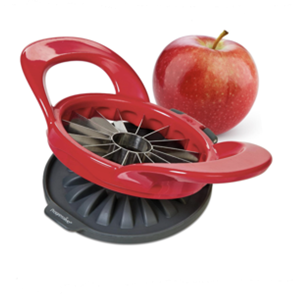 PrepWorks Dishwasher Safe Apple Slicer and Corer – 16-Slice Thin Apple Cutter with Safety Cover