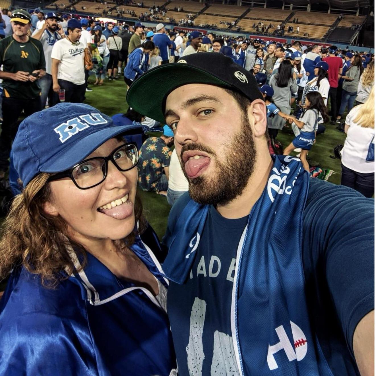 Dodger game for our Anniversary