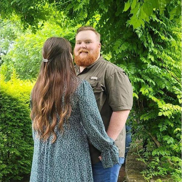 Ethan tried to pretend that this was a normal "walk in the garden"