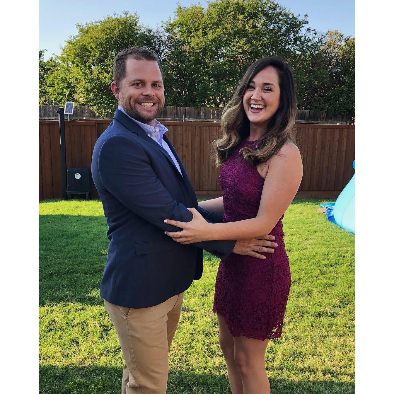 Visiting Jared's parents in Dallas.