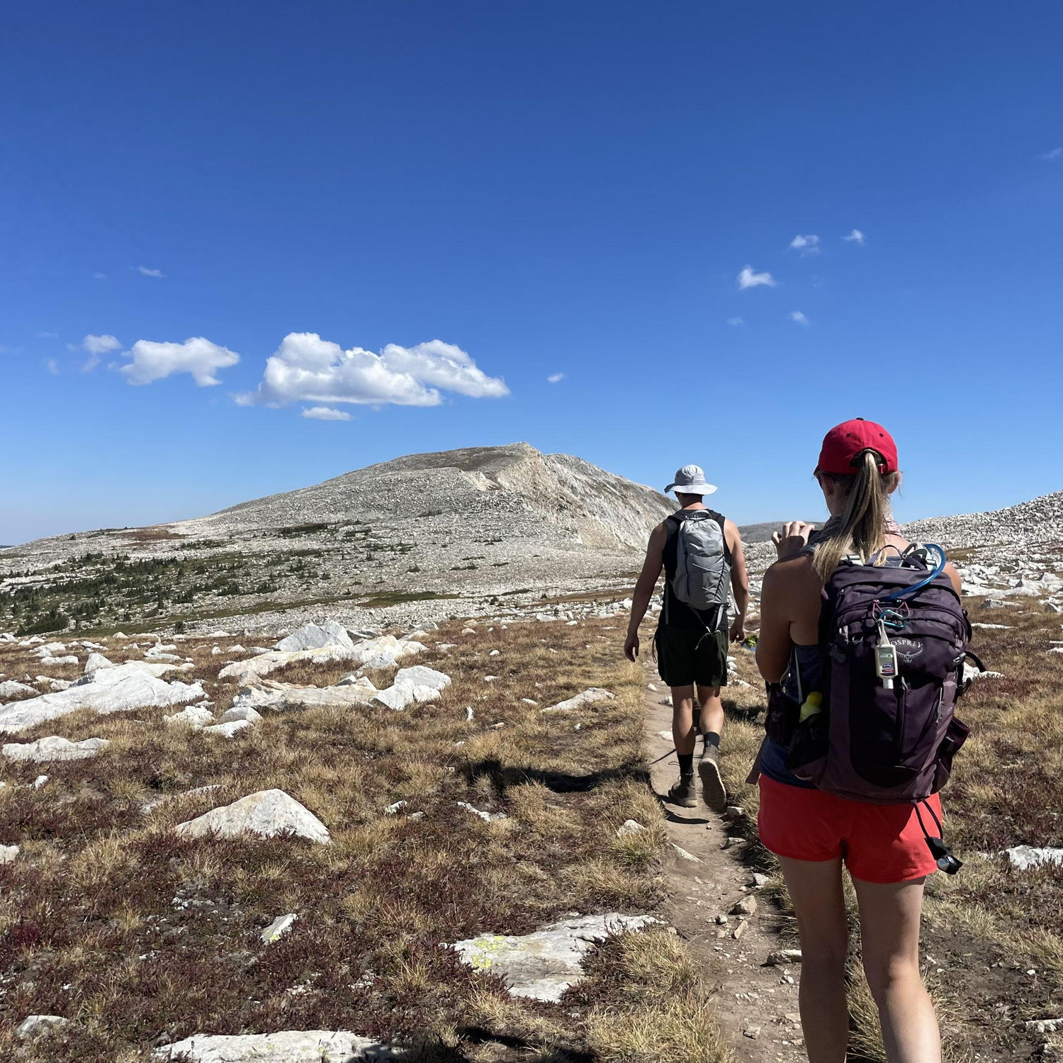 Carl is the designated trail finder, Kaela is designated photographer :)
