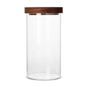 Tall Clear Plastic Pedestal Cylinder Container 83oz