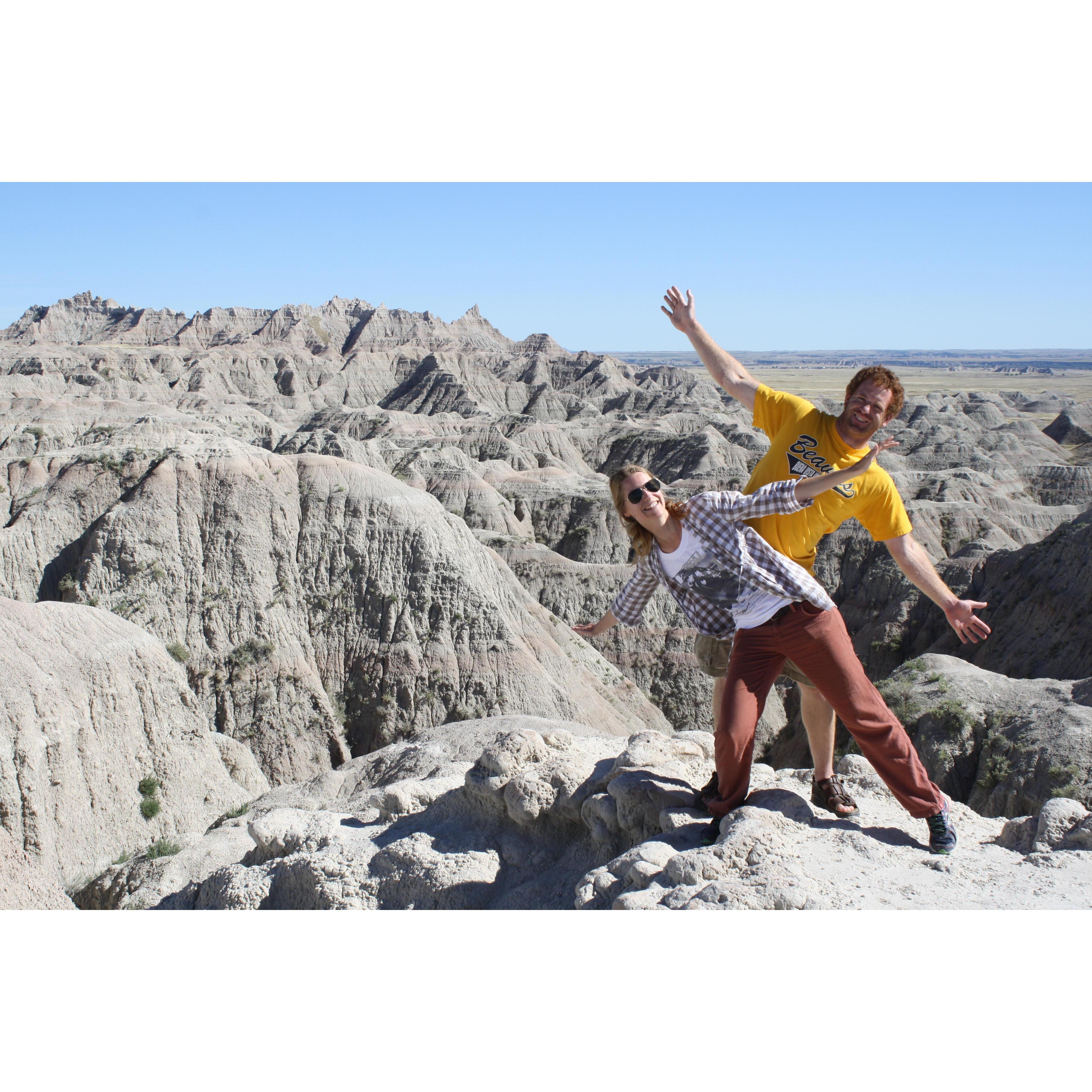 Sabrina's second trip to the states, Badlands, September 2016
