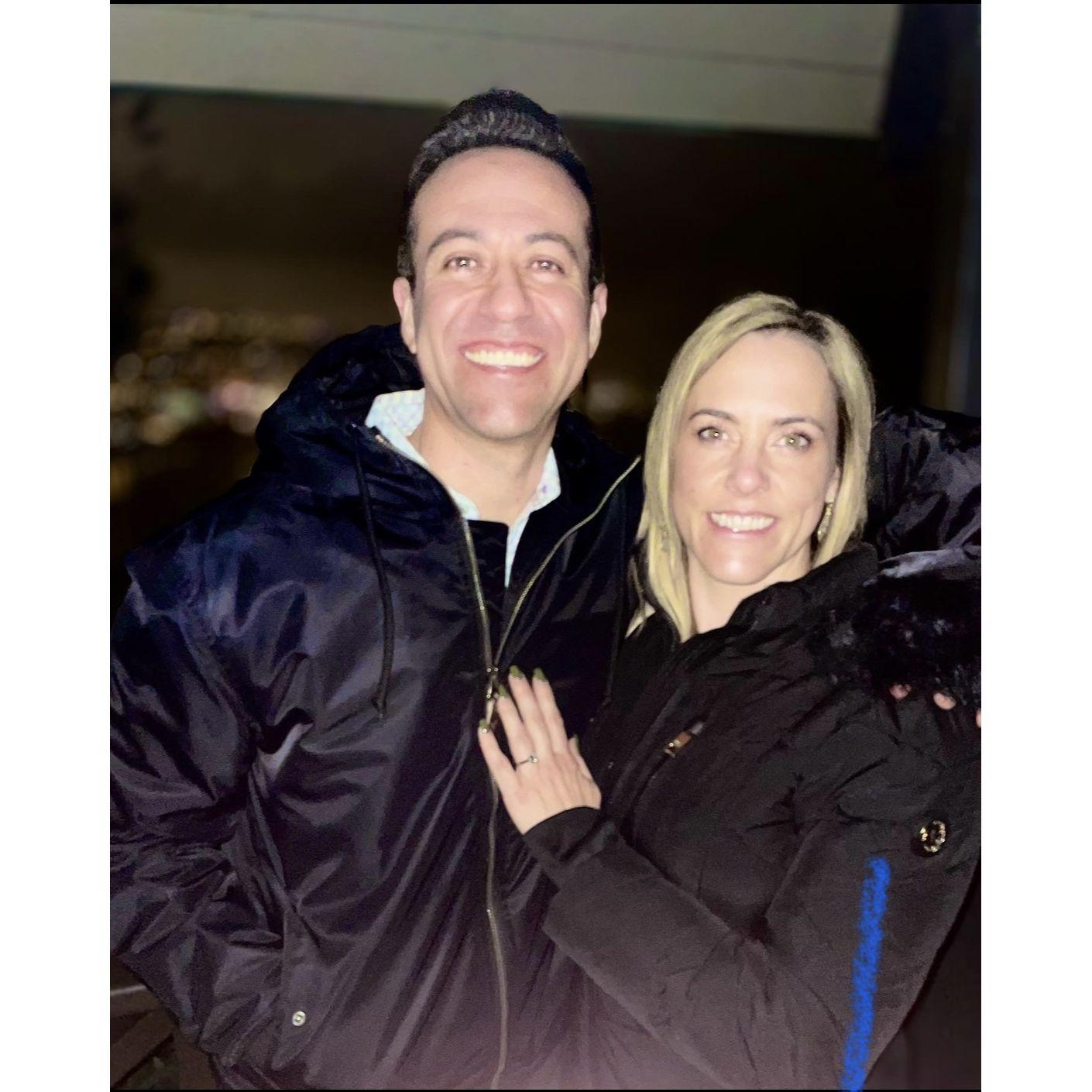 Right after getting engaged!