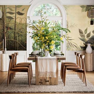 Linus Leather Dining Chair by Laura Kim