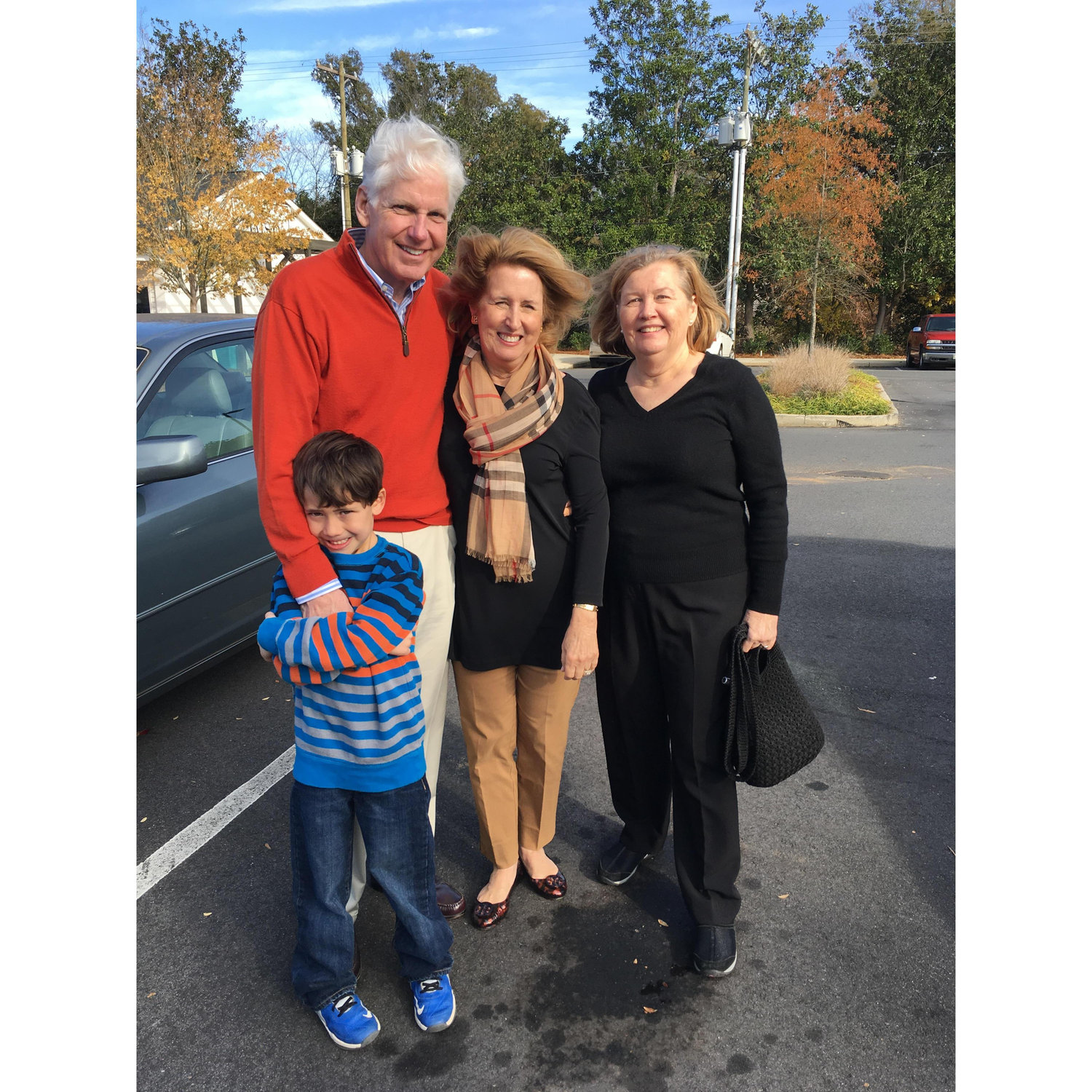 My nephew Ethan, my uncle Edward, my aunt Susan, and my mom Elizabeth