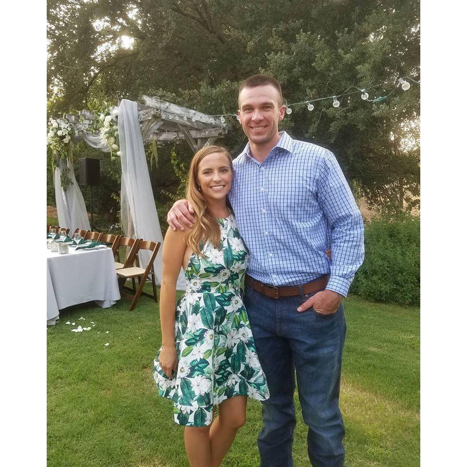 At our friend's, Blake and Jen's wedding. We clean up nice!