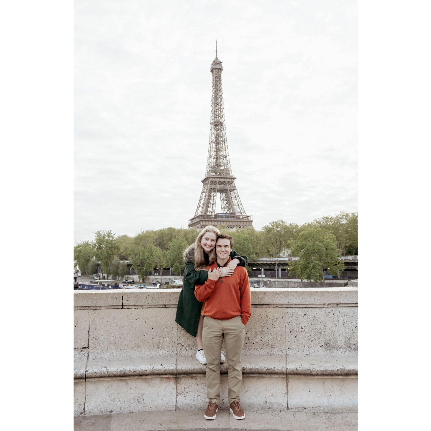 Before Jackson proposed, Corinne was just down to get nice pictures during their trip to Paris.