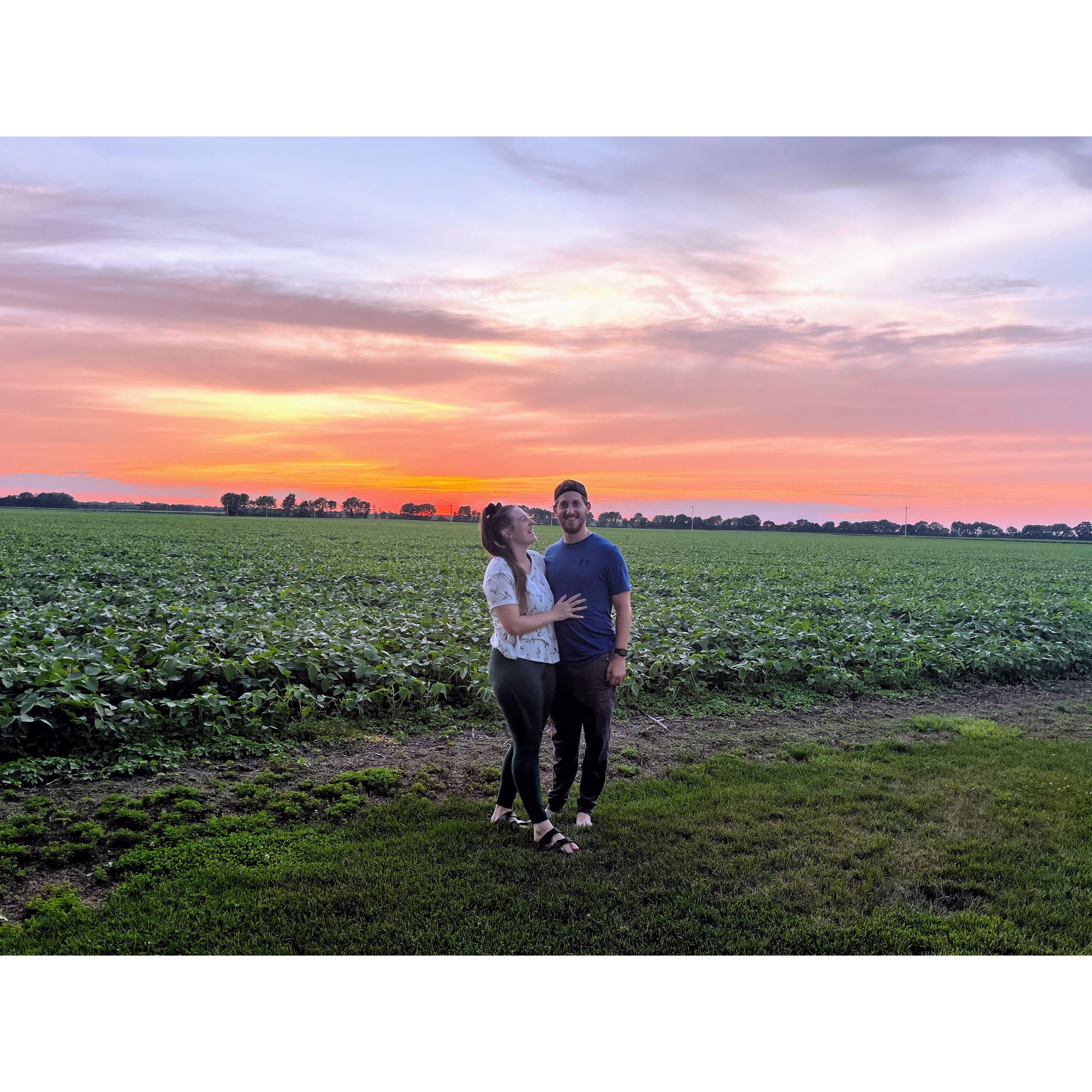 At the Bell family farm!