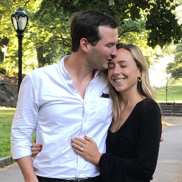 In Central Park right after Connor proposed!