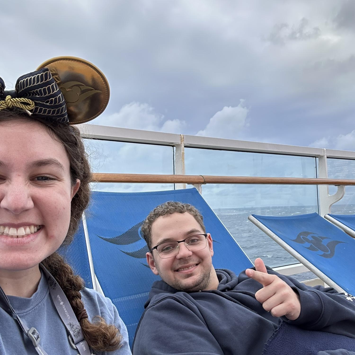 Lounging on the Disney Magic!!