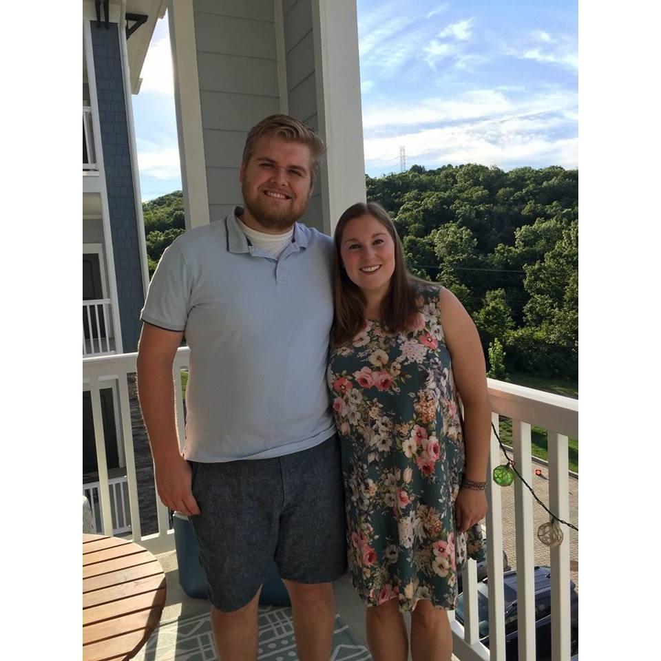 Taken during our apartment housewarming party after we had moved in together