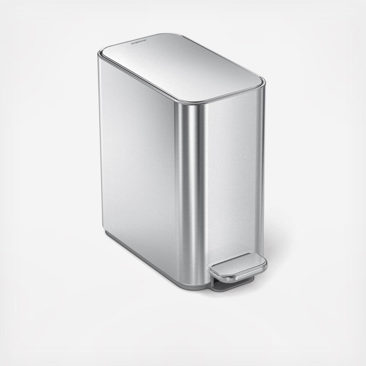 simplehuman, Small Bathroom Trash Can with Lid & Waste Basket | Zola