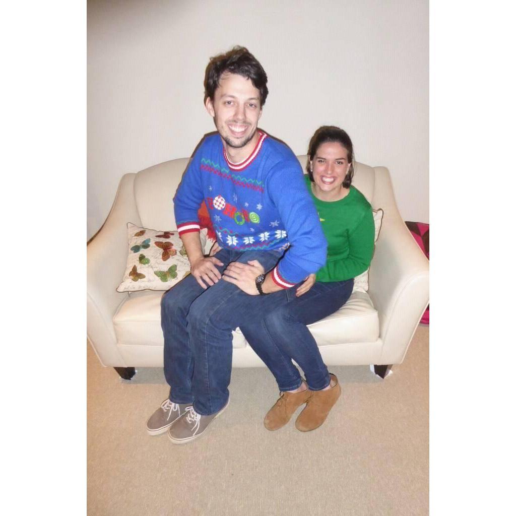 Everyone loves an ugly Christmas sweater photo.