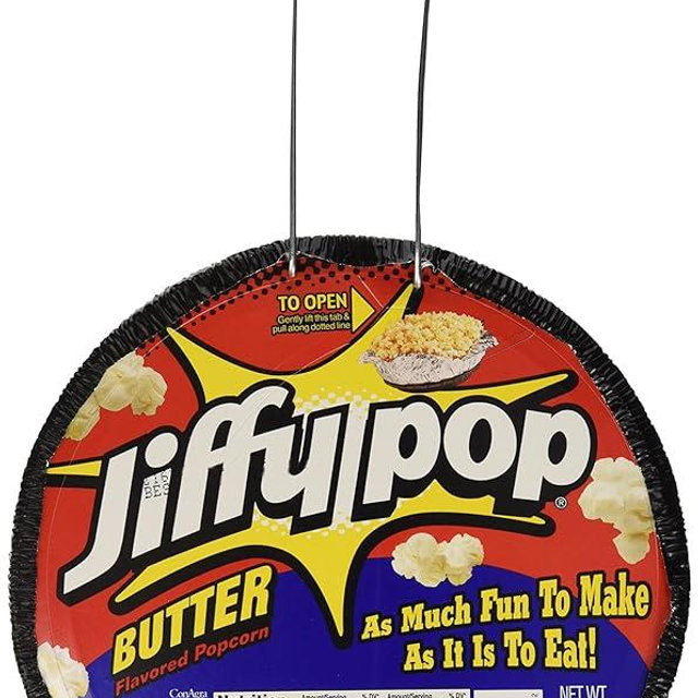 JIFFY POP Butter Flavored Popcorn, Stovetop Popping Pan, 4.5 oz.