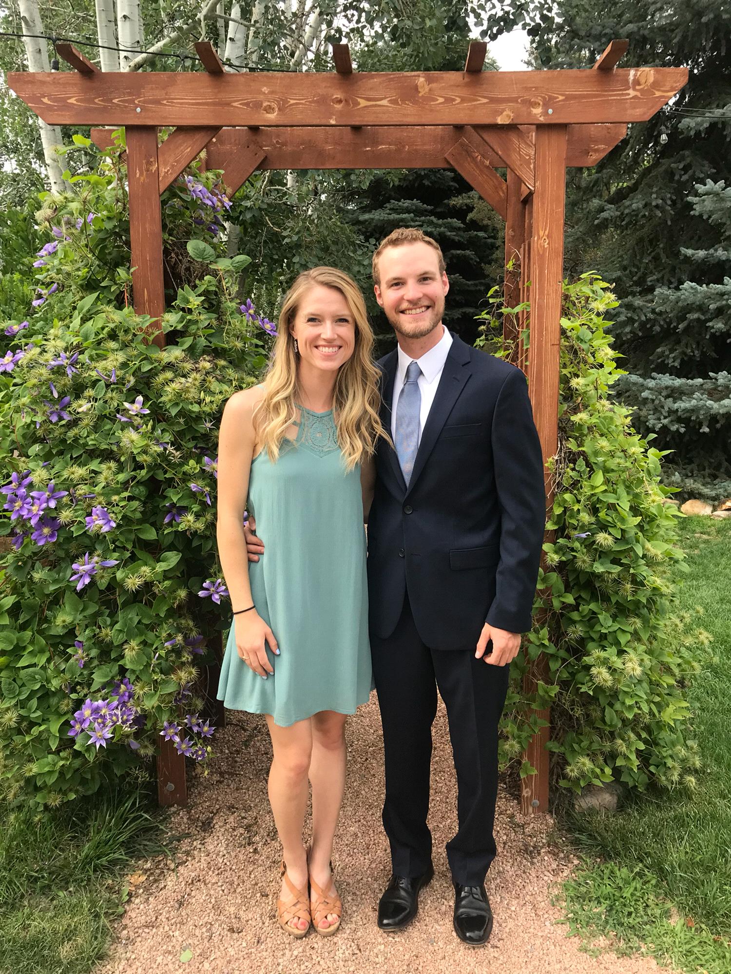 At cousin Whitney's wedding!