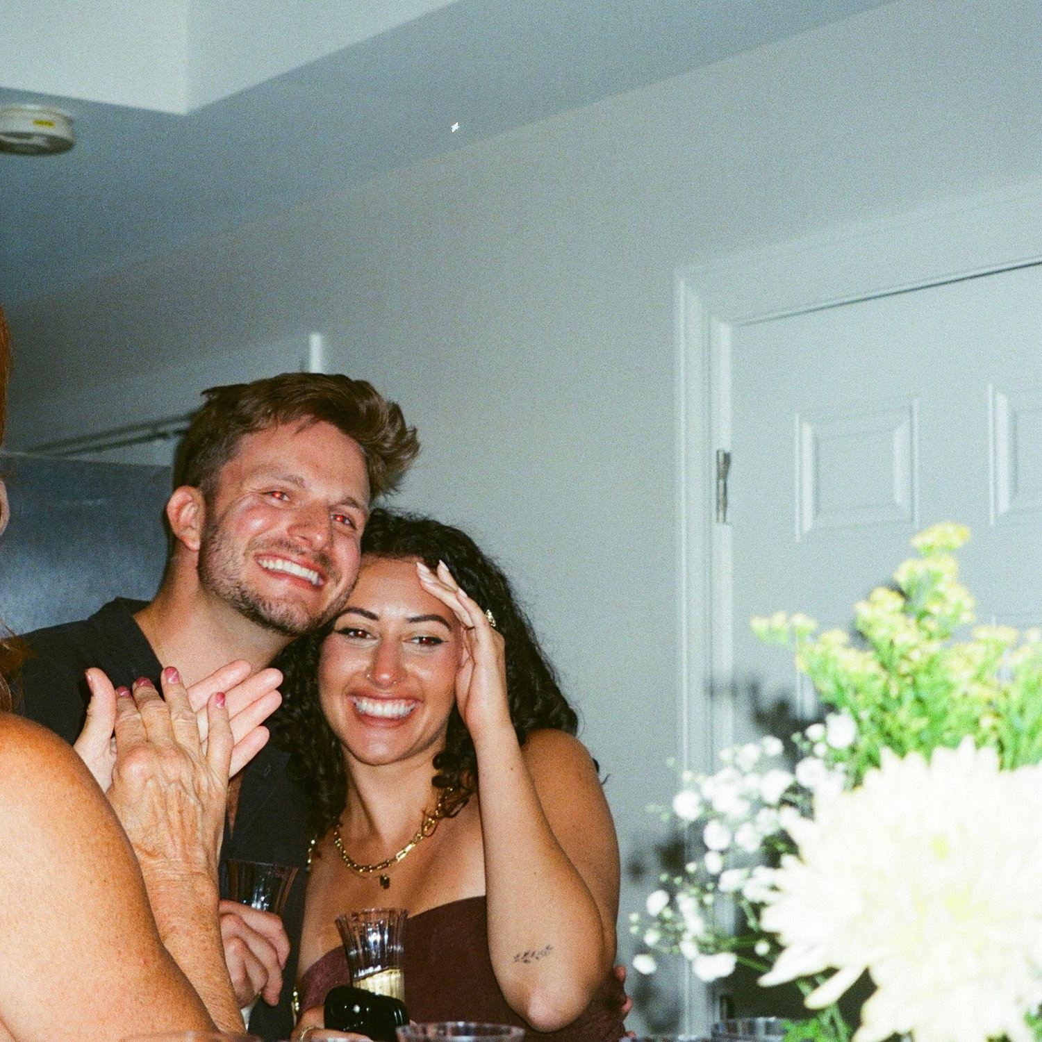 Todd surprised Mariam with an engagement part after the proposal with all of their closest family and friends