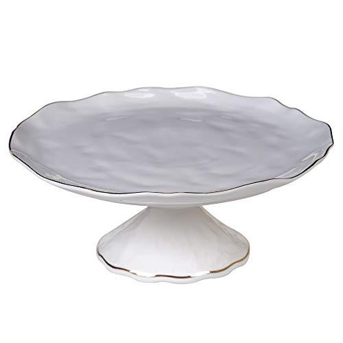 Certified International 23273 Elegance Cake Plate Stand, 12" Diameter x 4.5", Multicolored