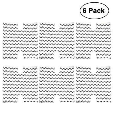 6 Pack Steam Mop Pads Replacement P184WQ for Shark Lift-Away Pro & Genius Steam Pocket Mop System S3973 S3973D S3973WM S5001 S5002Q S5003A S5003D S5004 S5004W S6001W S6001WM S6002 S6002C S6003D S6003W