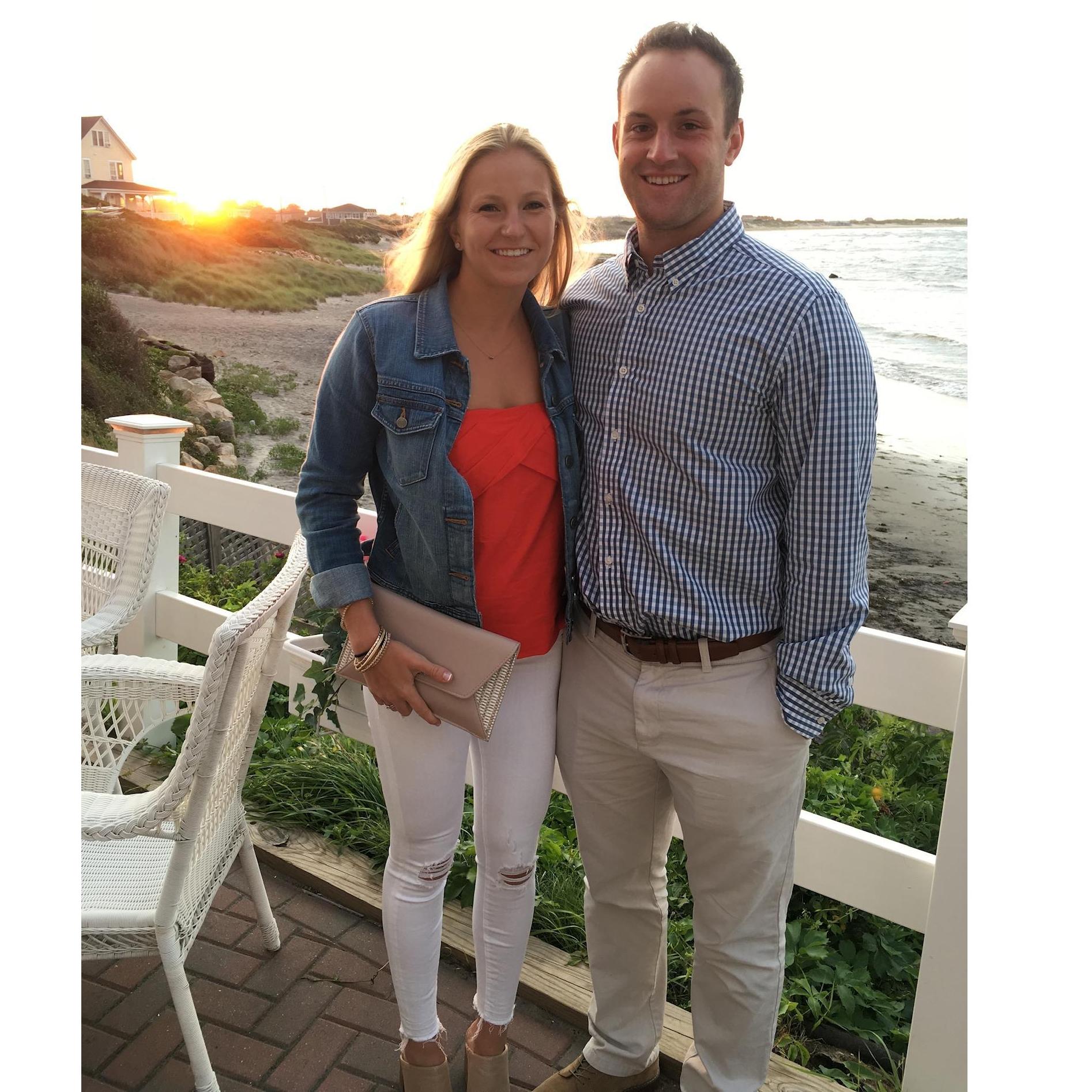 Enjoying the beautiful sunsets on Block Island