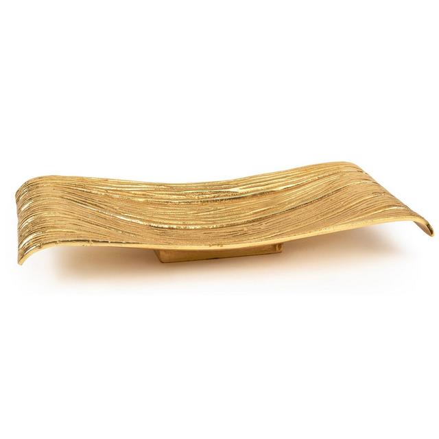 Breaux Ridged Wave Coffee Table Tray