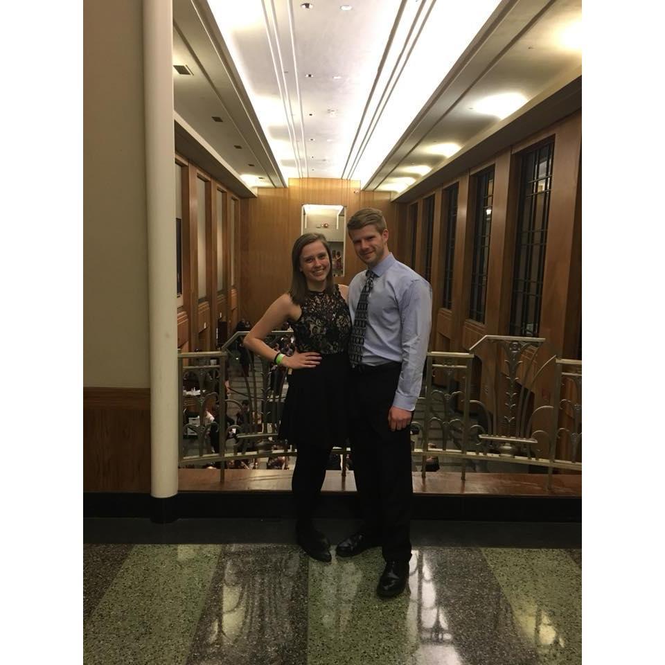 About a month after we met, at the President's Ball dance.