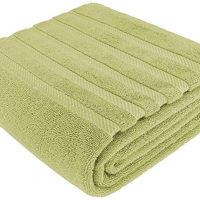 American Soft Linen 100% Ringspun Genuine Cotton Large, Turkish Jumbo Bath Towel 35x70 Premium & Luxury Towels for Bathroom, Maximum Softness & Absorbent Bath Sheet [Worth $34.95] - Pistachio Green