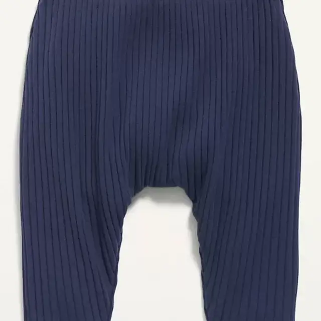 Unisex U-Shaped Rib-Knit Pants for Baby
