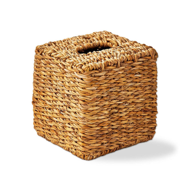 tag Woven Square Tissue Box Cover