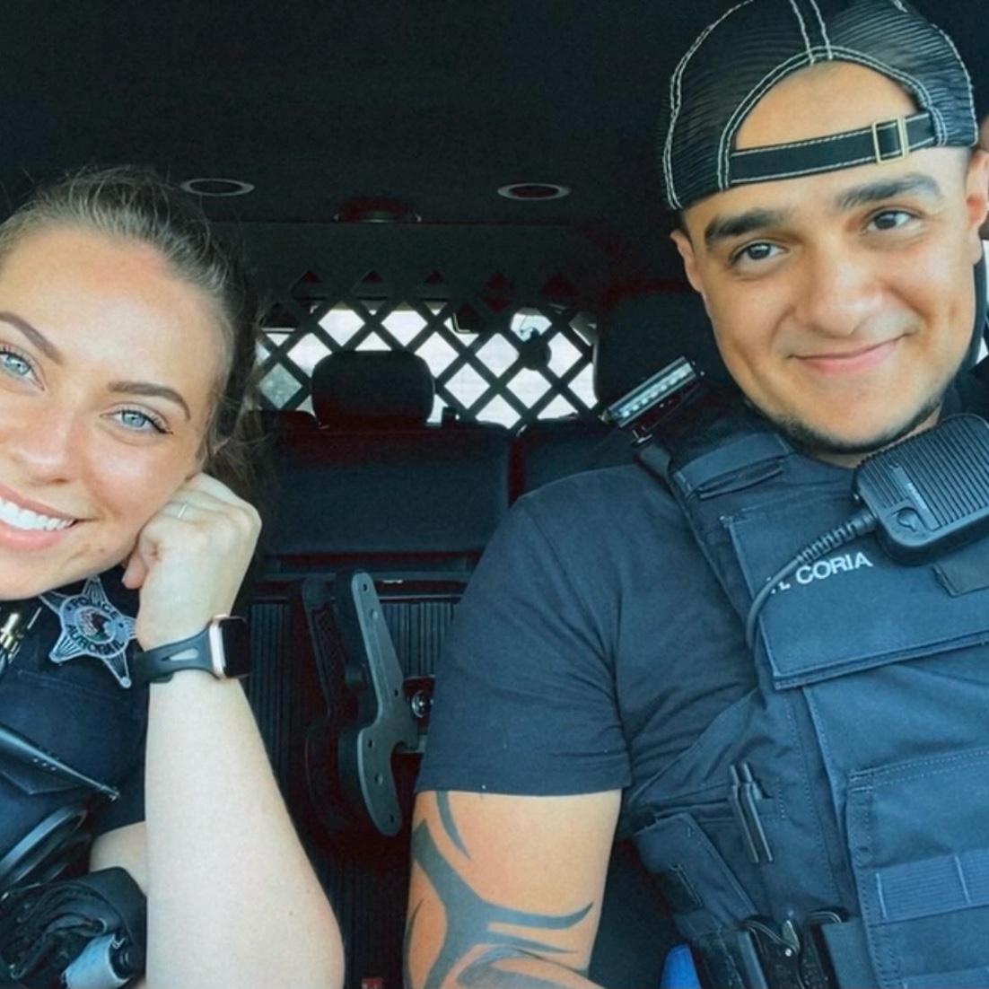 A photo of when we both worked together at Aurora PD