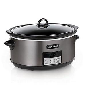 Crock-Pot® 8 qt. Programmable Slow Cooker in Black Stainless