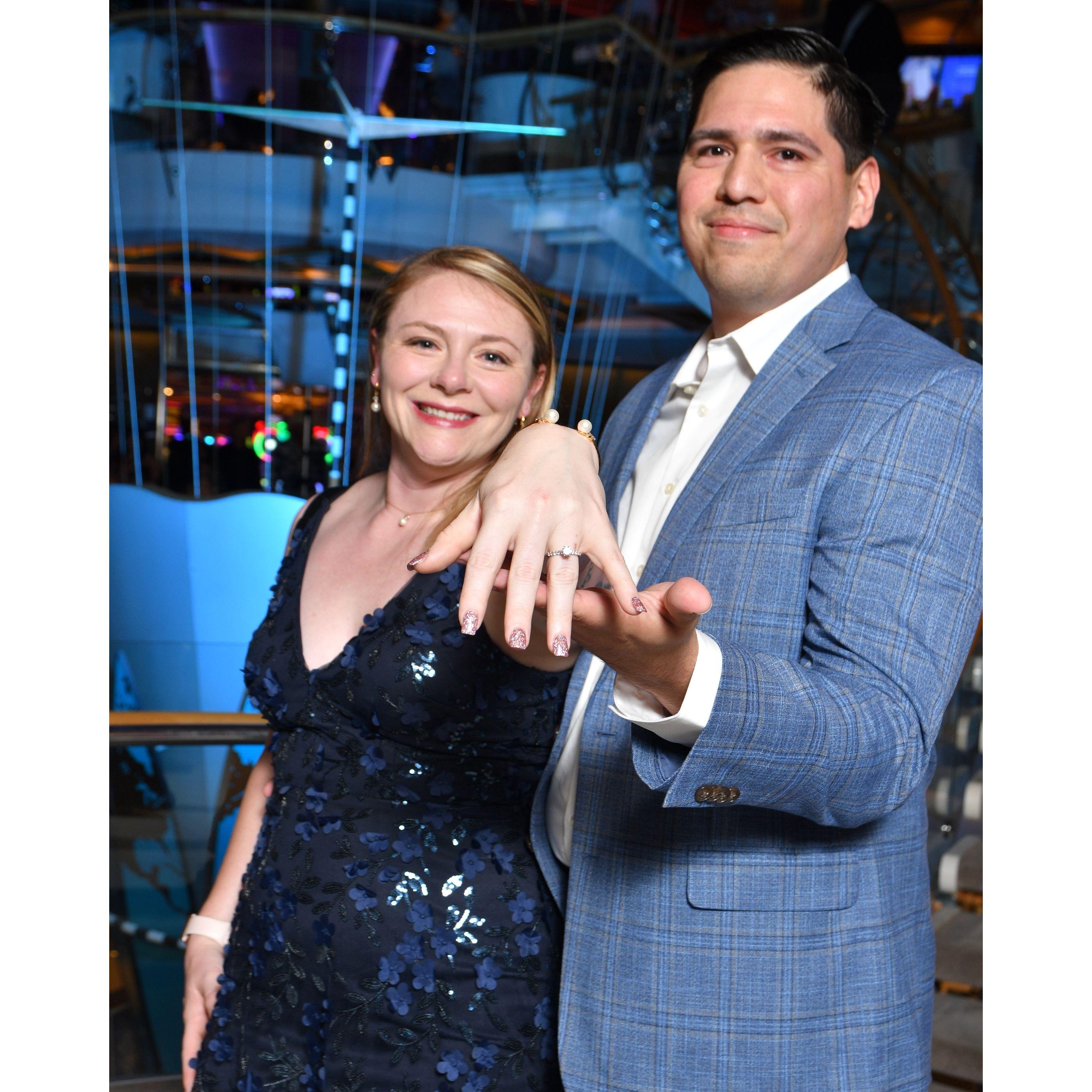Just after getting engaged on Mariner of the Seas - March 2025