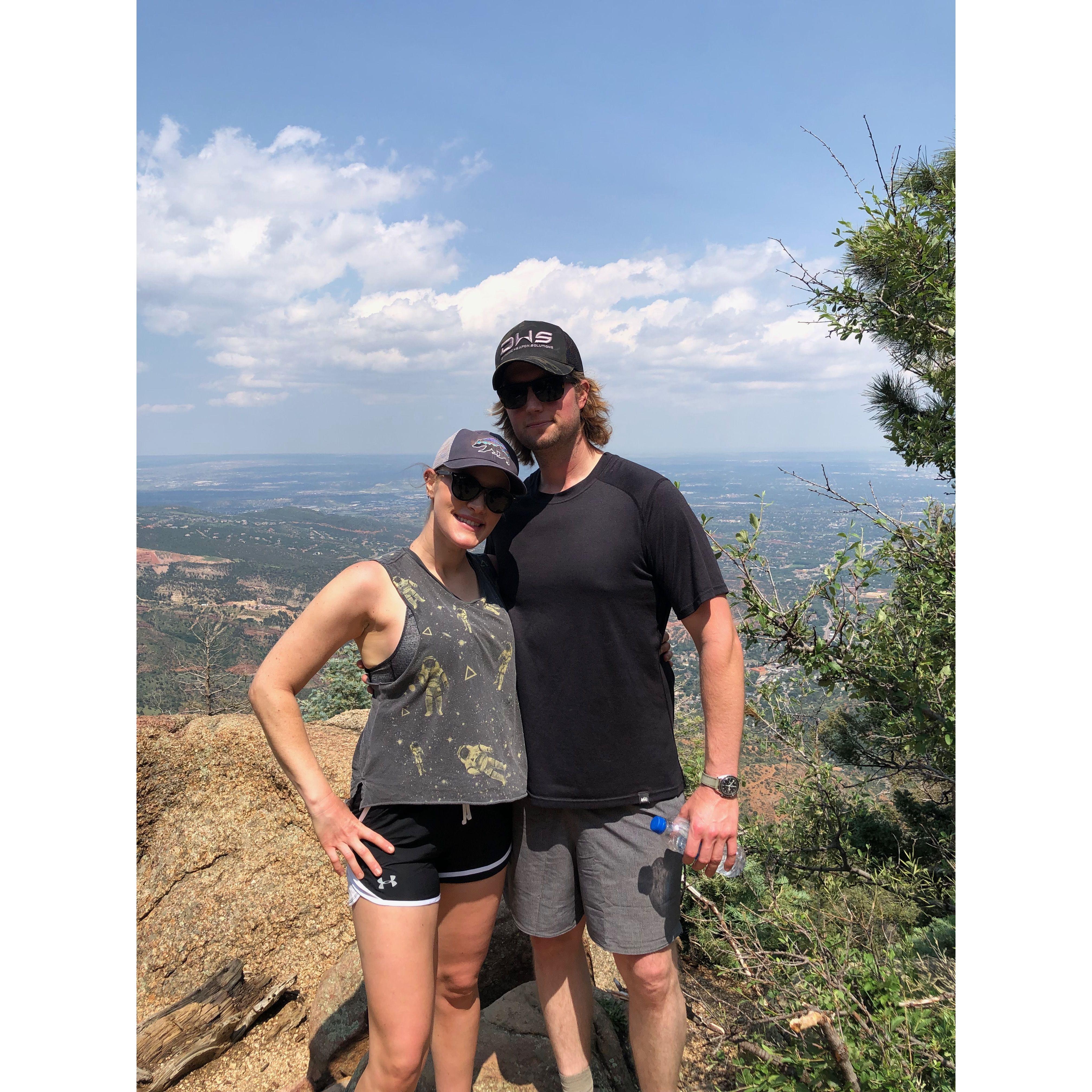 July 2021 - Colorado Springs, Colorado - We did the Manatou Incline Hike while on our trip to visit family in Denver, Colorado. This hike was SUPER hard, but we were very proud we made it to the top!