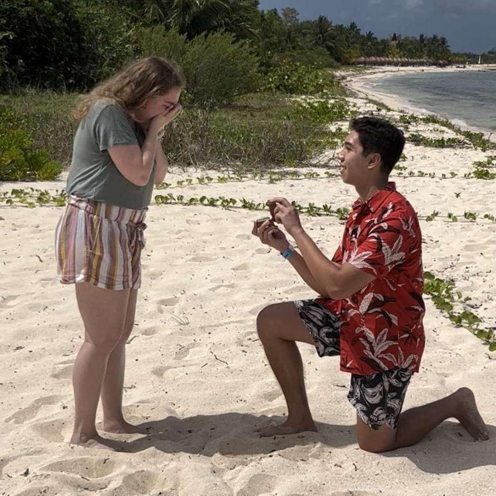 The proposal!! We started our day "taking pictures" as couples and groups. Oblivious to the fact of what was actually happening, Shae was completely surprised the moment Nick got down on one knee!