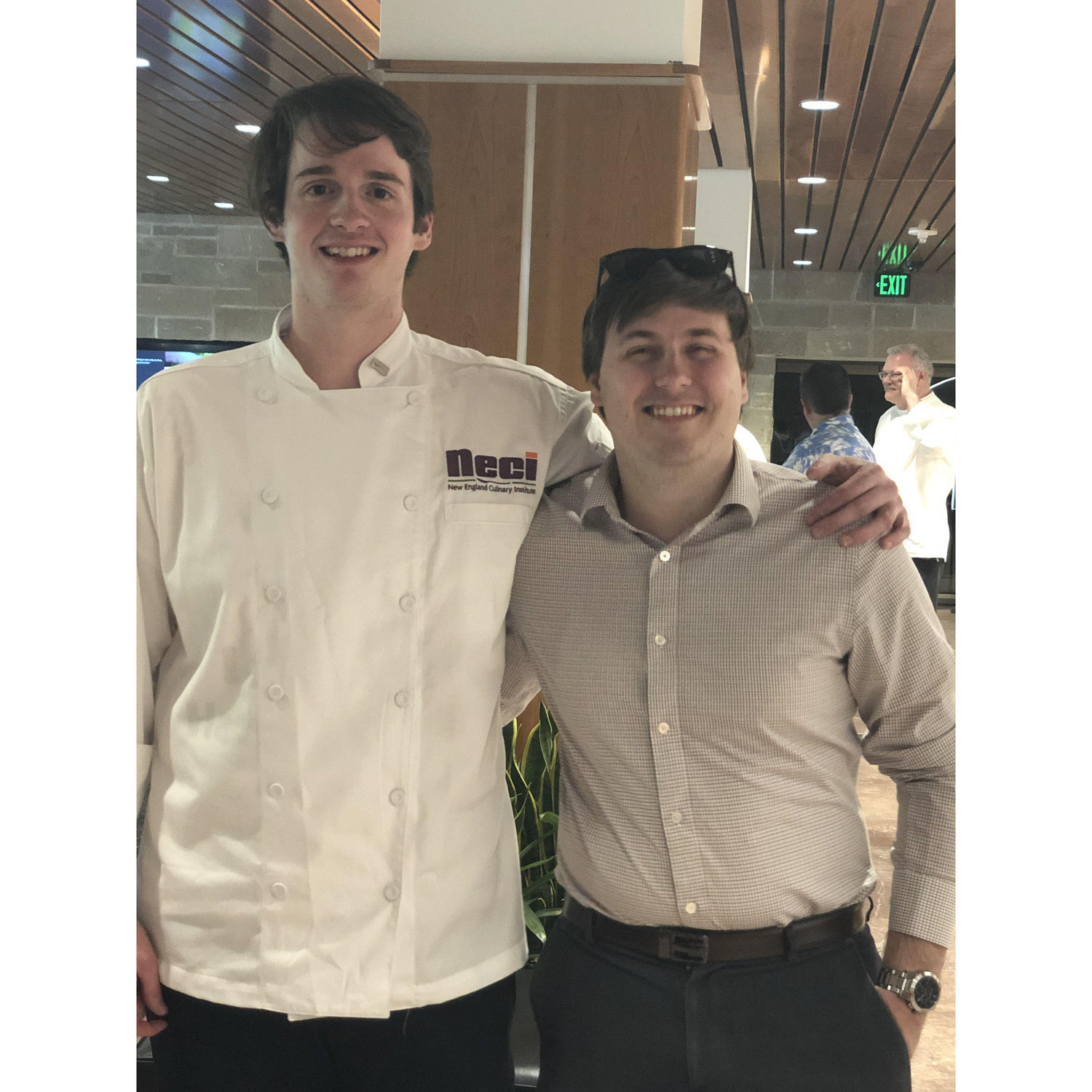 Dan and Nick at Nick’s graduation from the New England Culinary Institute