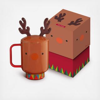Santaland Lidded Reindeer Mug