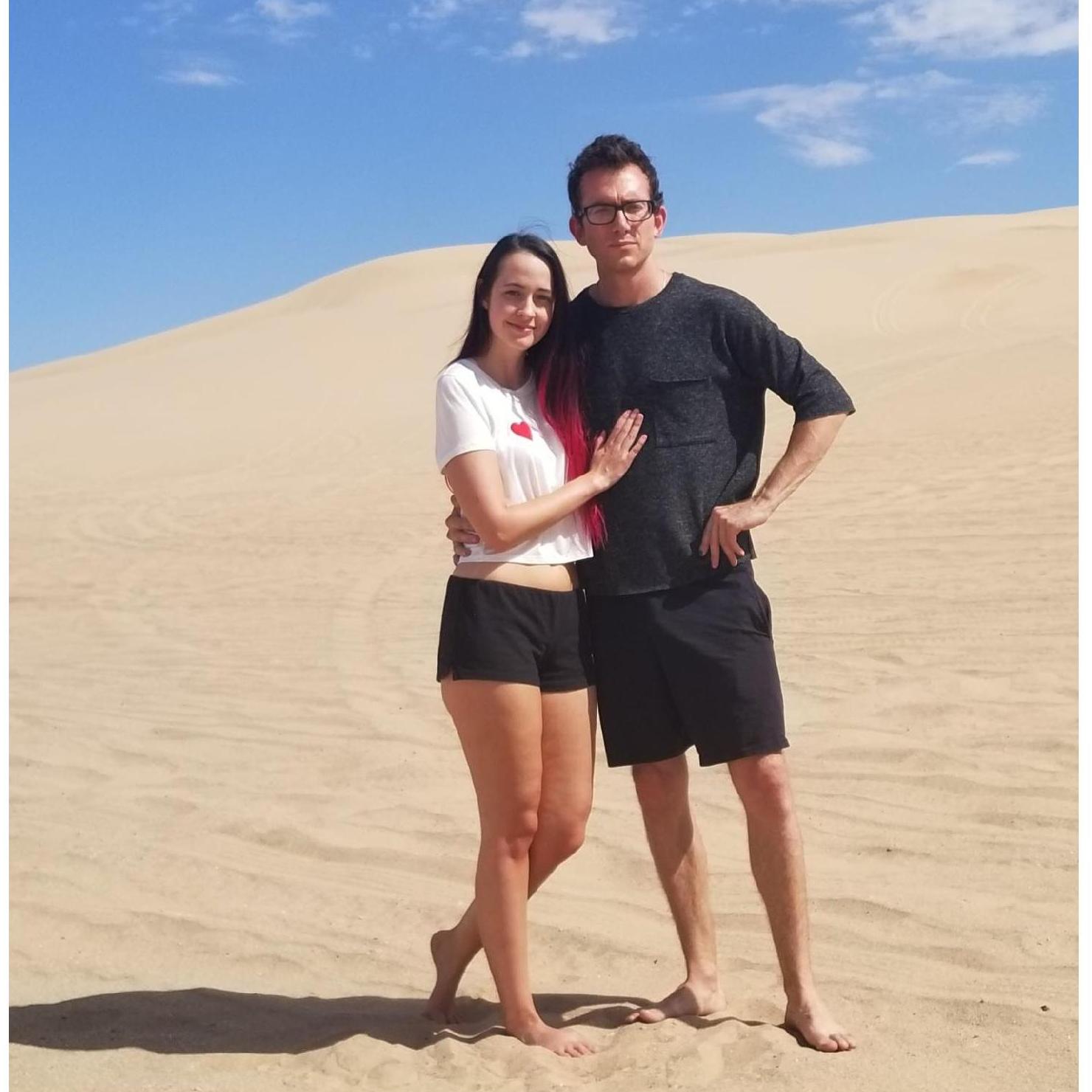 Sand dunes on the way to San Diego
