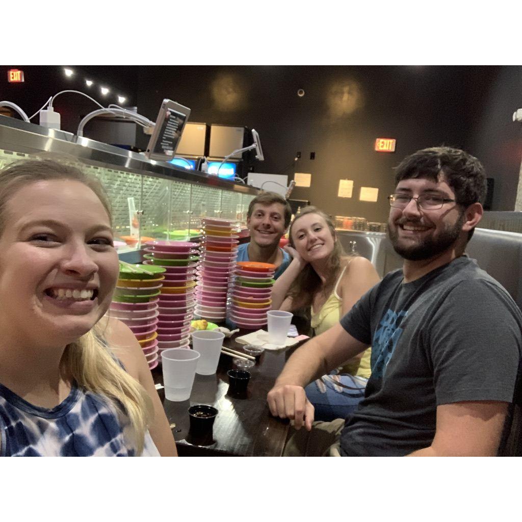2020 - Sushi night with Will & Alissa
