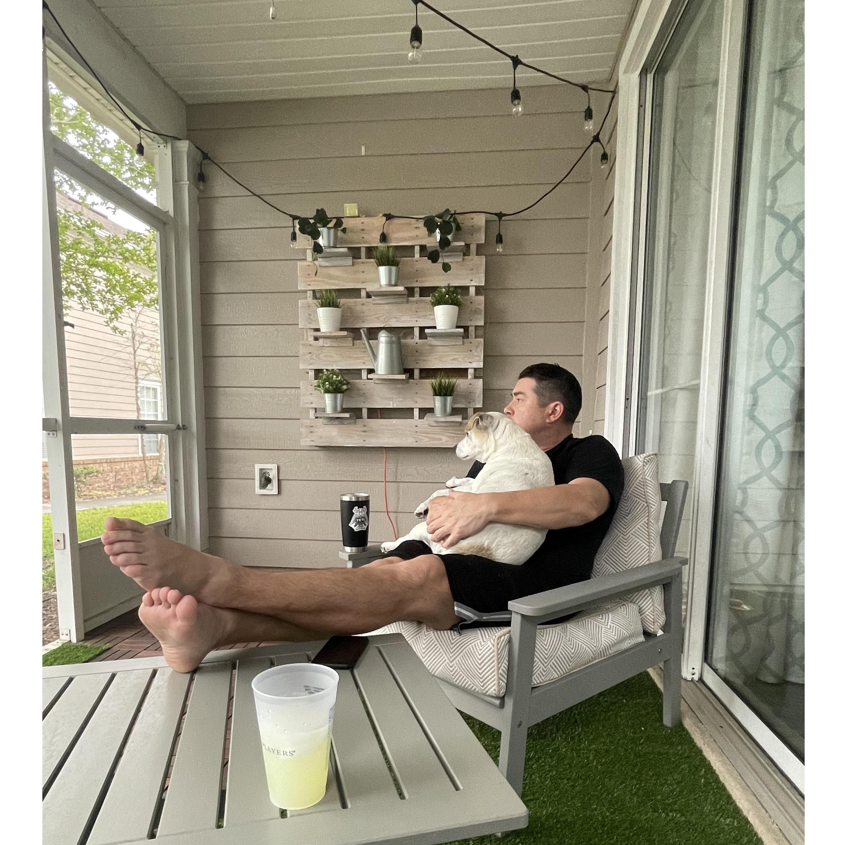 What an ideal Friday night was in our house. Jackie and her boys.